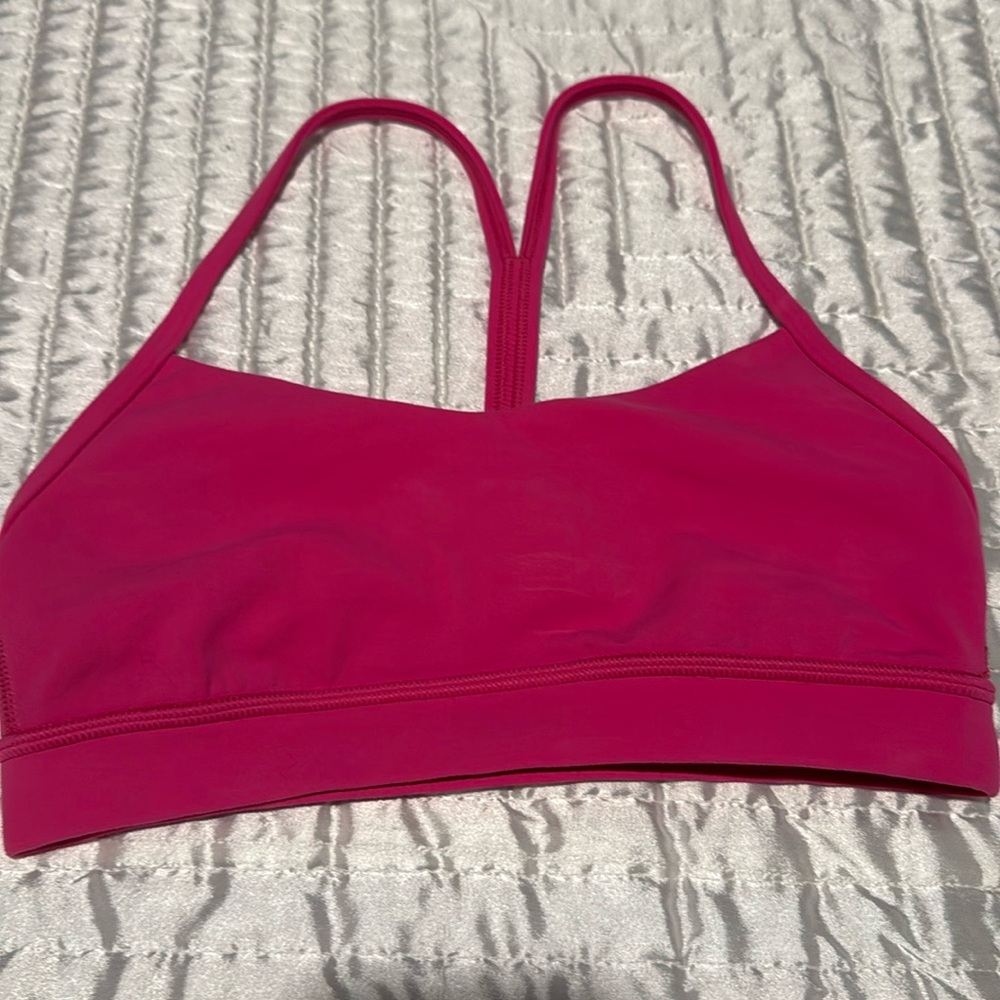 Lululemon sport bra, hot pink, size 4
